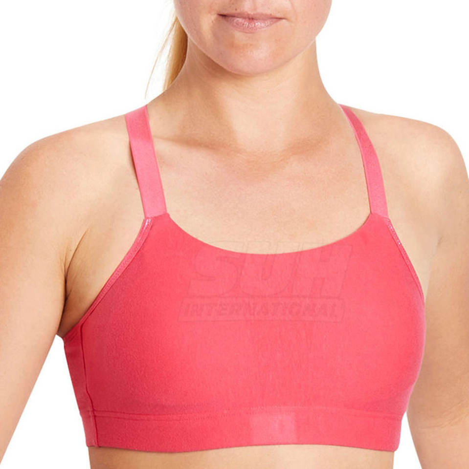 Women Sports Bra Wholesale Breathable Nylon Blend Quick Dry Moisture Wicking Medium High Support Fitness Gym Bra