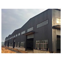 Almacén prefabricado con marco de acero, almacén de tienda industrial galpon con panel aislado estructuralmente