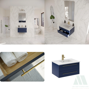 ชุดเฟอร์นิเจอร์ไม้สไตล์โมเดิร์นคุณภาพสูงปรับแต่งได้ชุดตู้ห้องน้ำห้องนั่งเล่นแบบกำหนดเองสำหรับบ้านอพาร์ตเมนต์ - Product Image 2