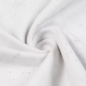 Camiseta informal ajustada con cuello redondo para hombre, ropa de calle de punto de algodón con diamantes de imitación, estilo Hip Hop, manga corta - Product Image 3