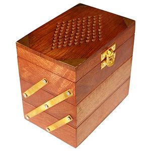 Paquete de regalo de Navidad de alta calidad Caja de madera Almacenamiento de joyas Diseño personalizado Pulsera Pendiente Almacenamiento Caja de baratija - Product Image 1