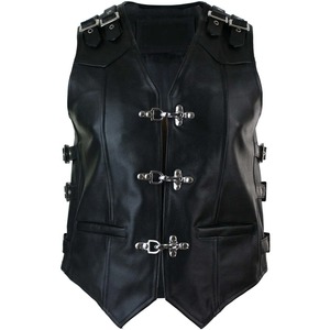 Chaleco de Cuero Negro para Mujer, Nuevo, Moderno, Personalizado, Transpirable, Formal de Invierno, con Cierre de Cremallera en la Parte Trasera - Product Image 5