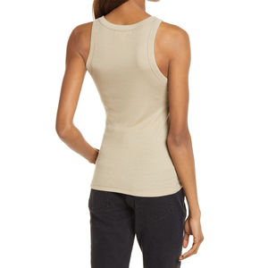 Camisetas sin Mangas para Mujer de Primera Calidad al por Mayor, Camisetas sin Mangas Transpirables de Secado Rápido, Camisetas sin Mangas de Algodón y Poliéster para Gimnasio con Colores Personalizados - Product Image 2