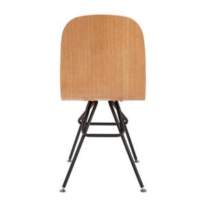 Hot Sale Modern Minimalist Dining <b>Chair</b> Multicolor Eco-Friendly Plywood Seat Metal Leg for Home Office Bar Villas Malls USA - Product Image 5