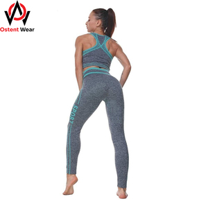 OEM Custom Logo Two-Piece Women's Gym Fitness Yoga Set Reversible Ribbed Workout Gear Hot Sales Plus Size <b>Waist</b> <b>Shorts</b> Min. - Product Image 2