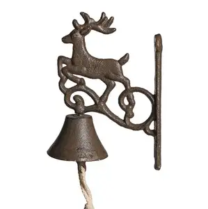 Современный и роскошный Античный Железный подвесной дверной звонок, уличный для домашнего декора, фермерский садовый декор, Сделано в Индии, большое количество