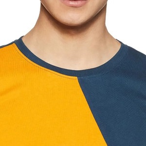 T-shirt d'été à col en O pour hommes, style hip hop décontracté, manches courtes et coupe ajustée, matériau confortable avec motif solide - Product Image 4