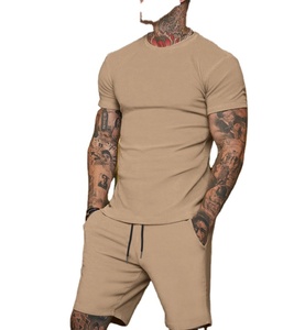 Nuevo Rash Guard Summer Men's Slim Sportswear Camisas Transpirable Fitness Color sólido Simple Street Sets New Rash Guard - Product Image 5