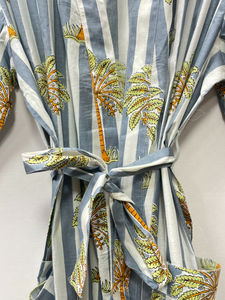 Robe de chambre légère et douce en coton pur, kimono, pour femmes, été/hiver, robe de nuit, durable - Product Image 5