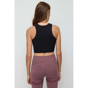 เสื้อครอปลำลองพร้อมโลโก้ปัก ผ้าชีฟองและผ้าถัก ไซส์ XL ทรงเข้ารูป ไม่มีปก สำหรับฤดูใบไม้ผลิและฤดูใบไม้ร่วง - Product Image 5