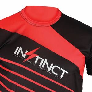 Vente en gros de rashguards de sport en satin de haute qualité, sublimation, séchage rapide, manches courtes, polyester écologique, pour entraînement MMA - Product Image 6