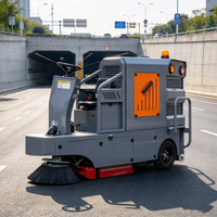Balayeuse électrique autoportée compacte ZMT E-101 S16, efficacité 8000/h, bac à déchets 160L pour usage commercial intérieur/extérieur
