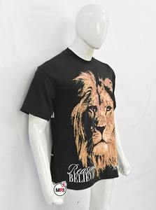 Personalizado Casual al por mayor DTG impreso camiseta de gran tamaño para hombre Streetwear OEM Logo camiseta Hearyweight Camisa de algodón - Product Image 3