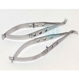 Tijeras Corneosclerales Reutilizables, Hojas Medianas, Curvadas a la Izquierda, Herramientas de Microcirugía Oftálmica, Precio de Fábrica, Venta al por Mayor - Product Image 2