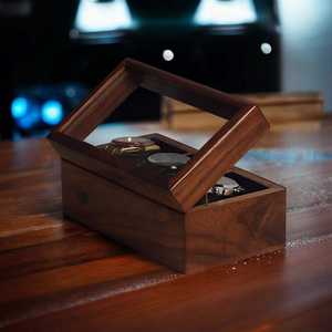 กล่องเก็บนาฬิกาไม้สีดอกกุหลาบสีน้ำตาลกล่องจัดแสดงและจัดระเบียบของขวัญที่สมบูรณ์แบบสำหรับผู้ชายและผู้หญิง - Product Image 5