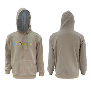 Sudaderas con capucha de lana para hombre de invierno 100% algodón pesado con logotipo personalizado con bolsillo, ajuste cuadrado de alta calidad - Product Image 1