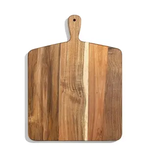 Premium Square Wooden Cutting Board, Heavy Duty Wood <b>Chopping</b> <b>Block</b> for Kitchen Home Restaurant Hotel & Professional Food Prep - Product Image 2