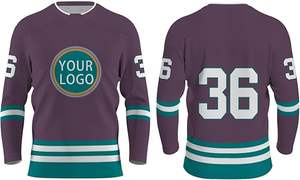 Vente en gros de maillots de hockey sur glace personnalisés pour hommes et femmes maillots d'entraînement pour l'entraînement - Product Image 4