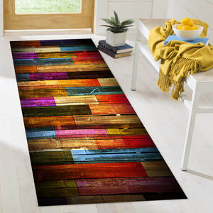 Alfombra Estampada Vibrante: Moderna, Fácil de Limpiar, Suave, Colorida, Grande, Alfombra Delgada No Tejida - Product Image 1