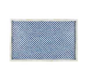 Plateau d'incrustation d'os personnalisé exquis inspiré de l'artisanat artistique arabe fait à la main parfait pour le style de maison haut de gamme et les cadeaux du Ramadan - Product Image 4