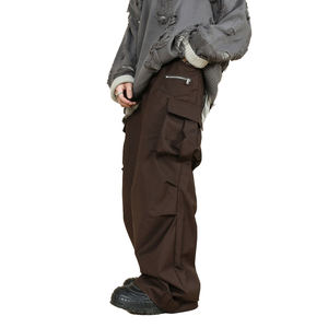 Pantalon cargo tactique décontracté pour homme, taille haute, délavé, style électricien, Jogger Ken S en drill - Product Image 5