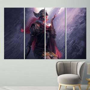 Tableau imprimé sur toile élégant pour la décoration de la salle de cinéma |   Design graphique plat, 4P : Galerie encadrée - Product Image 1