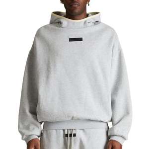 Sweat-shirts à capuche pour hommes, coupe ample, grammage lourd 300-500 g/m², épaules tombantes, unis, vierges pour impression personnalisée - Product Image 1