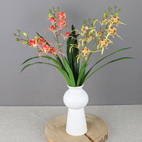 Hochwertige realistische rote Spinnen lilie künstliche Blumen weiche rosa Orchideen zweig für Abschluss Chinesisches Neujahr Indoor