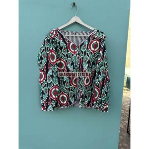 Veste matelassée en coton bohème fleuri imprimé Patchwork manteau Streetwear réversible pour l'automne hiver Style Boho - Product Image 1