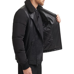Veste en cuir de mouton véritable personnalisée pour homme, design et look personnalisables - Product Image 4