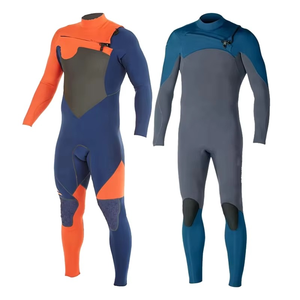 Traje de Buceo Personalizado con Cremallera en el Pecho, Traje de Neopreno de Cuerpo Entero para Hombre y Mujer, 3 mm, 4/3 mm, Trajes de Surf, Trajes de Baño Cálidos de Cuerpo Entero - Product Image 1