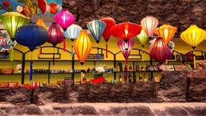 Hoi An Silk Lantens Linternas de seda de bambú a buen precio para Decorativo L04 - Product Image 3