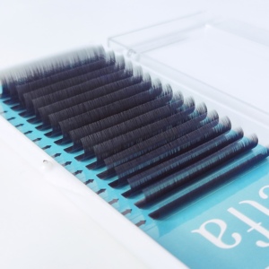 Haute qualité Premium noir mat Hy LON Fiber fait à la main naturel doux russe Volume Extensions de cils plateau nouveaux plateaux de cils - Product Image 2