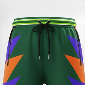 Pantalones Cortos Deportivos Profesionales de Pana con Cintura Alta, Color Sólido, Transpirables y de Secado Rápido para Entrenamientos Esenciales en el Gimnasio - Product Image 5