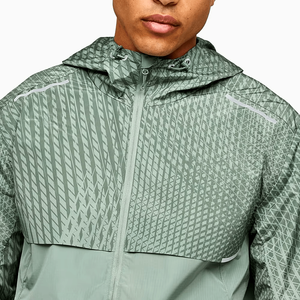 Veste d'hiver imperméable à capuche de qualité supérieure pour hommes avec logo frontal, design respirant, personnalisable, vente en gros - Product Image 4