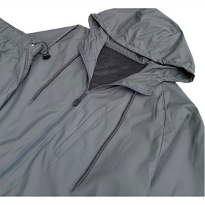 Moda OEM logotipo personalizado hombres Casual Jogger conjunto de dos piezas de nailon poliéster hombre cargo rompevientos chándal para niños - Product Image 6