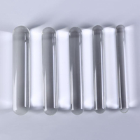 Vibrateur pénien en verre transparent super grand, bâton de masturbation en cristal simple, haute sensualité pour le point G féminin