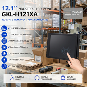 Monitor de Rack Premium de 12.1 Pulgadas, Monitor de Rack 4:3 con Soportes de Montaje en Rack - Product Image 1