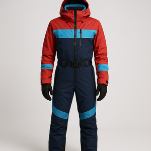 Combinaison de ski unisexe de haute qualité, ample, pour l'hiver, imperméable au vent et à l'eau, chaude, 100% polyester, pour adultes, en stock - Product Image 3