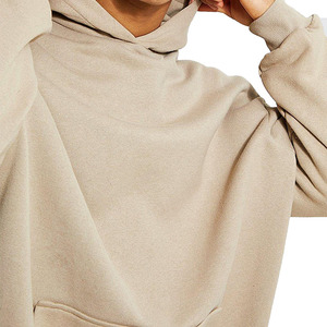 Sudaderas con capucha de gran tamaño populares para hombres 100% algodón impermeable y anticontracción diseño personalizado estampado o logotipo tejido de punto - Product Image 5