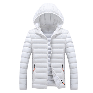 2025 vente en gros OEM gros Logo personnalisé capuche hommes Puffer coupe-vent coton rembourré vestes d'hiver pour hommes - Product Image 1