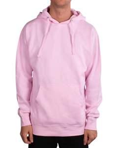 Sweat à capuche rose clair personnalisé avec poche avant-Sweat-shirt unisexe confortable en tissu de coton doux personnalisé OEM ODM - Product Image 1