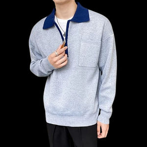 Suéter de Cuello Alto para Hombre, Elegante, Ajustado, Moderno, Cálido, Cómodo, de Manga Larga, Tejido - Product Image 3