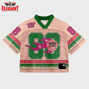 Maillot de football Polyester Mesh Sublimation Design Votre propre taille Fabriqué au Pakistan Adult Wear Mesh Shirts vêtements de football américain - Product Image 3