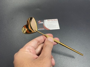 Red Gold Black Pink Nude Custom Color Coated Stainless Steel Heart Shape Eyelash <b>Mirror</b> Lash <b>Inspection</b> Makeup <b>Mirrors</b> - Product Image 2