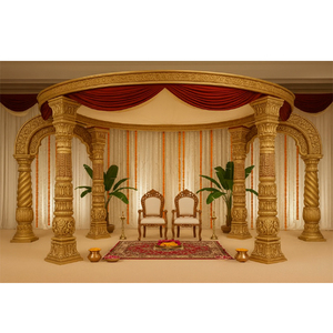 Abordable sud de mariage rond Kalyanam Mandapam mariage hindou Mandap mariage Mandap décoration ensemble rond traditionnel usine - Product Image 1