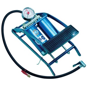 ปั๊มลมจักรยานแบบสองกระบอกสูบ 5 บาร์ พร้อมมาโนมิเตอร์ - Product Image 1