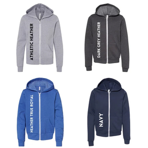 Bella + เสื้อมีฮู้ดผ้าแคนวาส, เสื้อฮู้ดฟองน้ำขนแกะมีซิปเต็มตัวสำหรับผู้ชายและผู้หญิง - Product Image 4