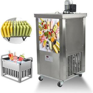 เครื่องทำไอติมสแตนเลสอัตโนมัติ, ผลิตน้ำแข็งนม110 ~ 220V ผลผลิตสูง - Product Image 1