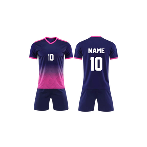 Custom Soccer Uniform Set Men and Women Football Jersey and <b>Shorts</b> Quick Dry Breathable <b>Polyester</b> Fabric OEM Team Sportswear - Product Image 5